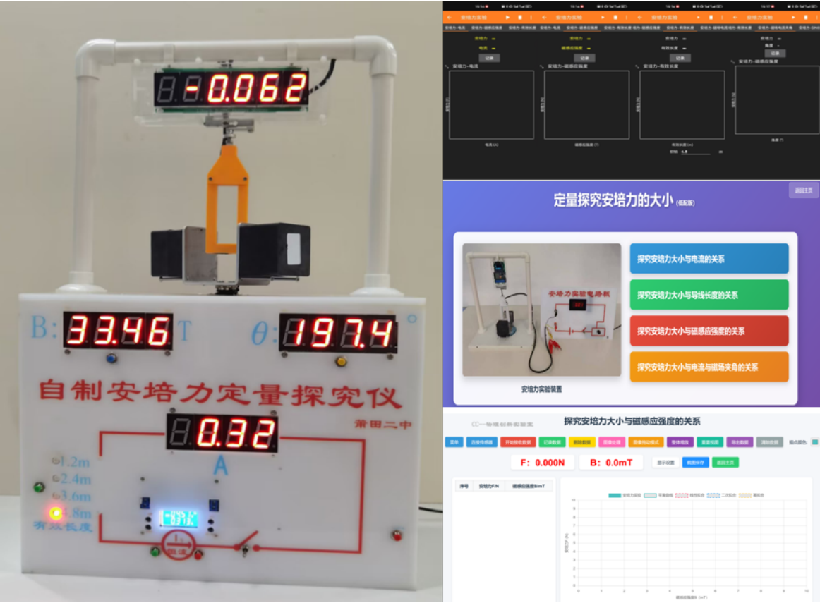 安培力全传感器实验装置